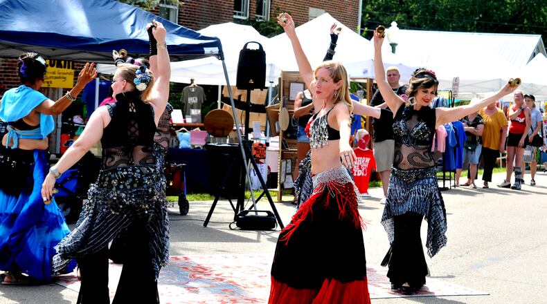 Clifton, Ohio came to life with music, arts and crafts during the annual Clifton Gorge Music & Arts Festival Aug. 25-26, 2023. Live bands and dancers entertained visitors as they browsed through artists' and vendors' booths. The festival also featured a children's activity area. FILE PHOTO