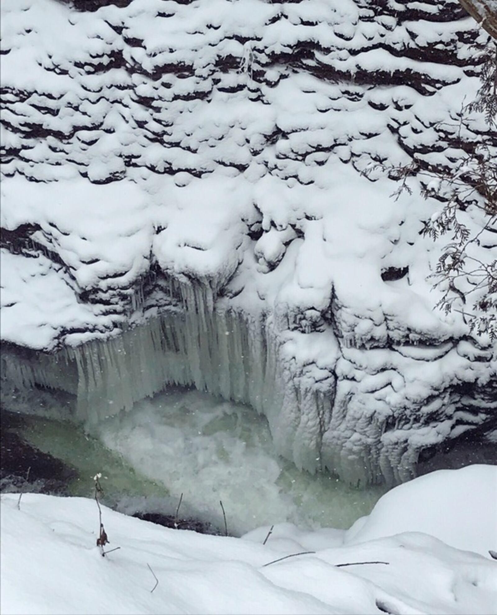 Clifton Gorge transforms into a true winter wonderland when temperatures drop low and snow fall is heavy.