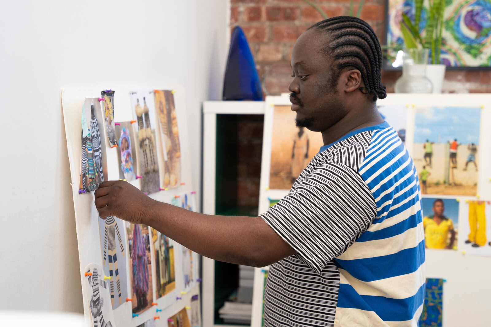 Fashion designer/founder of Agbobly, Jacques Agbobly, poses for a portrait on Thursday, May 1, 2025, in New York. (AP Photo/Gary Gerard Hamilton)