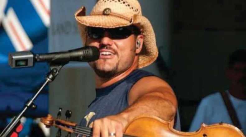 Country performer Chris Higbee will his bring a high-energy country sound to the fair’s big tent with covers and original tunes including one dedicated to his active duty military wife on Wednesday, July 26. Contributed photo