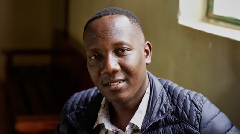 Festus Omwamba sits inside the dock at Kahawa Law Courts in Kiambu on Thursday, Feb. 26, 2026. (AP Photo/Brian Inganga)