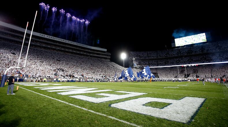 STATE COLLEGE, PA - SEPTEMBER 29: A view from field level before the start of the game between the Penn State Nittany Lions and the Ohio State Buckeyes on September 29, 2018 at Beaver Stadium in State College, Pennsylvania. (Photo by Justin K. Aller/Getty Images)