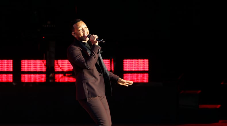 John Legend performs at the Rose Music Center in June. TY GREENLEES/STAFF