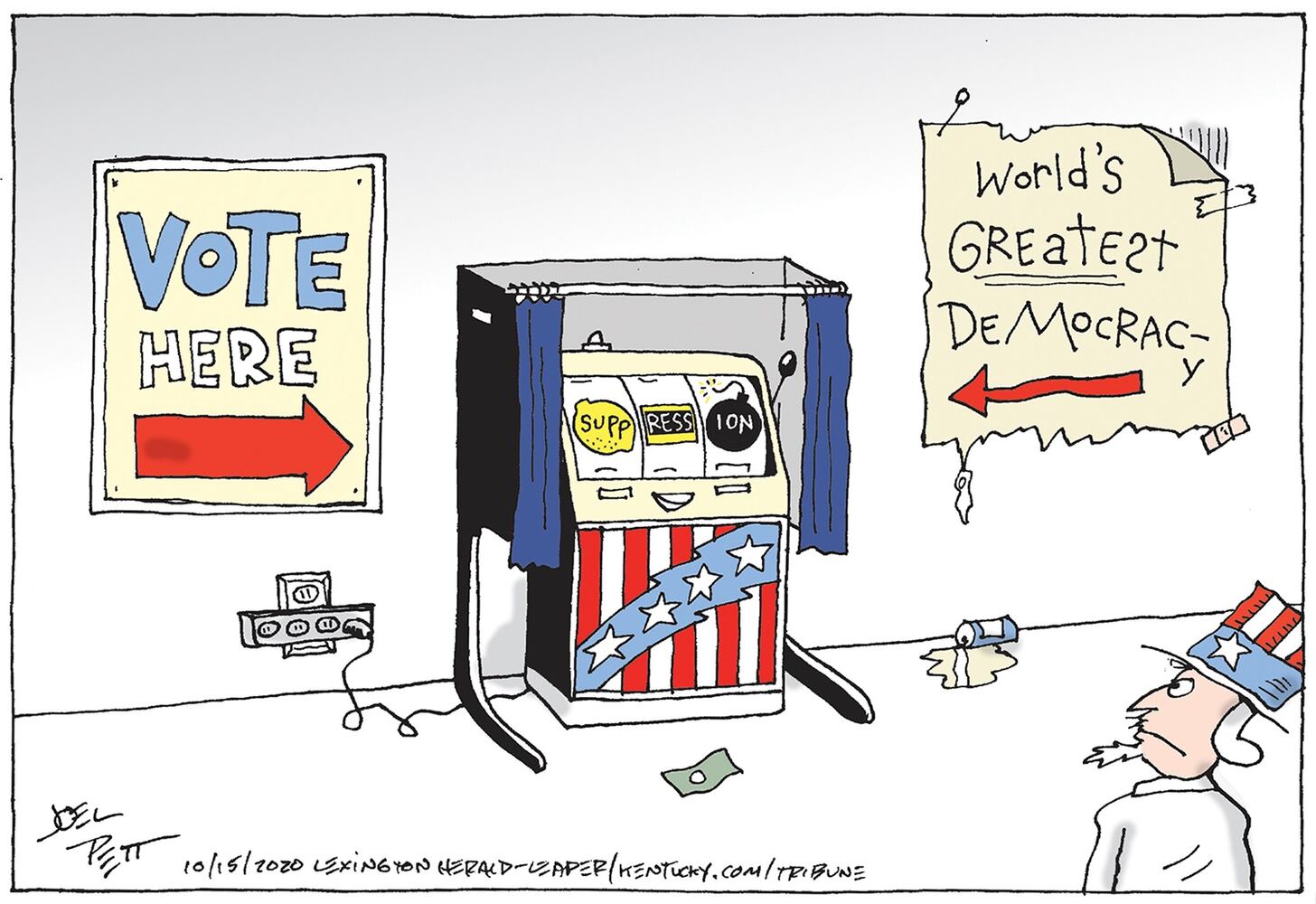 Week in cartoons: Town halls, Amy Coney Barrett and more