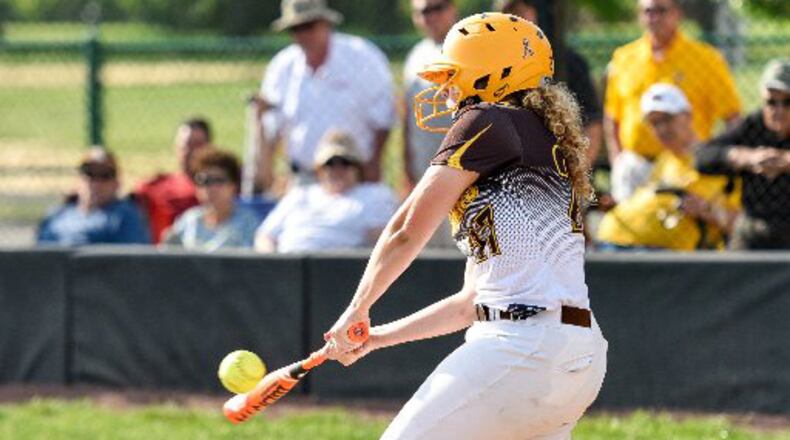 Kenton Ridge sophomore Lexee Trainer ranks No. 5 among leading returning CBC hitters. STAFF