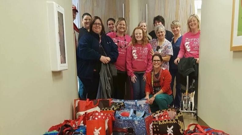 Alison Deady and her family and friends have hosted Pink Out Night for the last several years to raise money to make chemo bags and donate them to those going through breast cancer. CONTRIBUTED