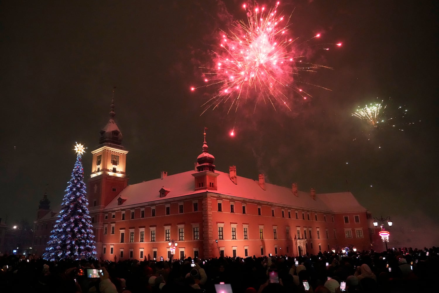 APTOPIX New Year's Eve Warsaw