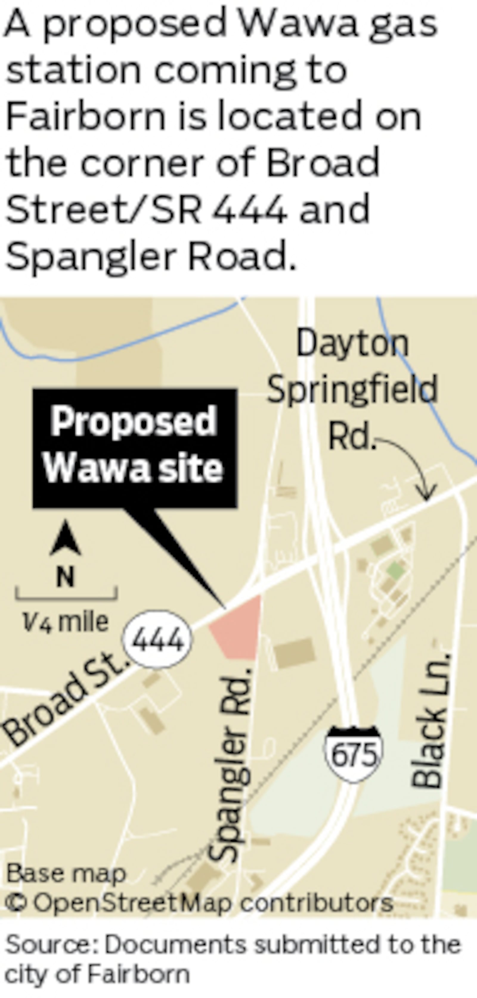 A proposed Wawa gas station has been greenlit by the Fairborn City Council for the corner of Spangler Road and Broad Street in Fairborn.