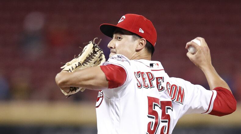 Reds reliever Robert Stephenson pitches against the Pittsburgh Pirates at Great American Ball Park on May 2, 2017 in Cincinnati, Ohio. (Photo by Joe Robbins/Getty Images)