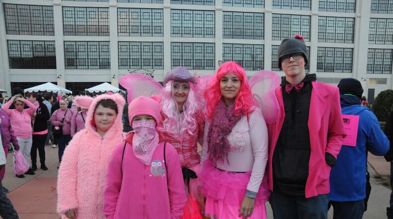 In honor of Breast Cancer Awareness month, Daytonians put on their walking shoes (and their favorite pink apparel) to walk in honor of breast cancer survivors, those fighting the fight now and those who lost the battle. The Making Strides Against Breast Cancer Walk, supporting the American Cancer Society, took place Saturday, Oct. 20, 2018, at Fifth Third Field. This year's event will be a drive-through pink luminaria event at the Nutter Center. DAVID MOODIE/CONTRIBUTED