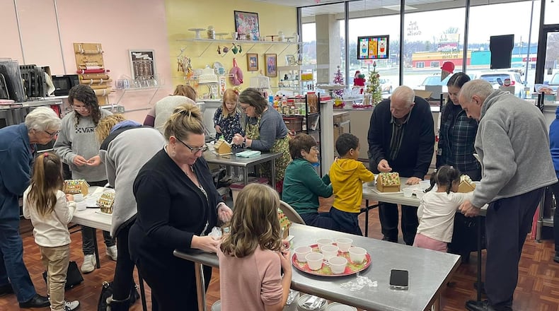 The It's Your Party bakery, located on Upper Valley Pike, will host gingerbread house decorating events on Dec. 10 and 11. CONTRIBUTED