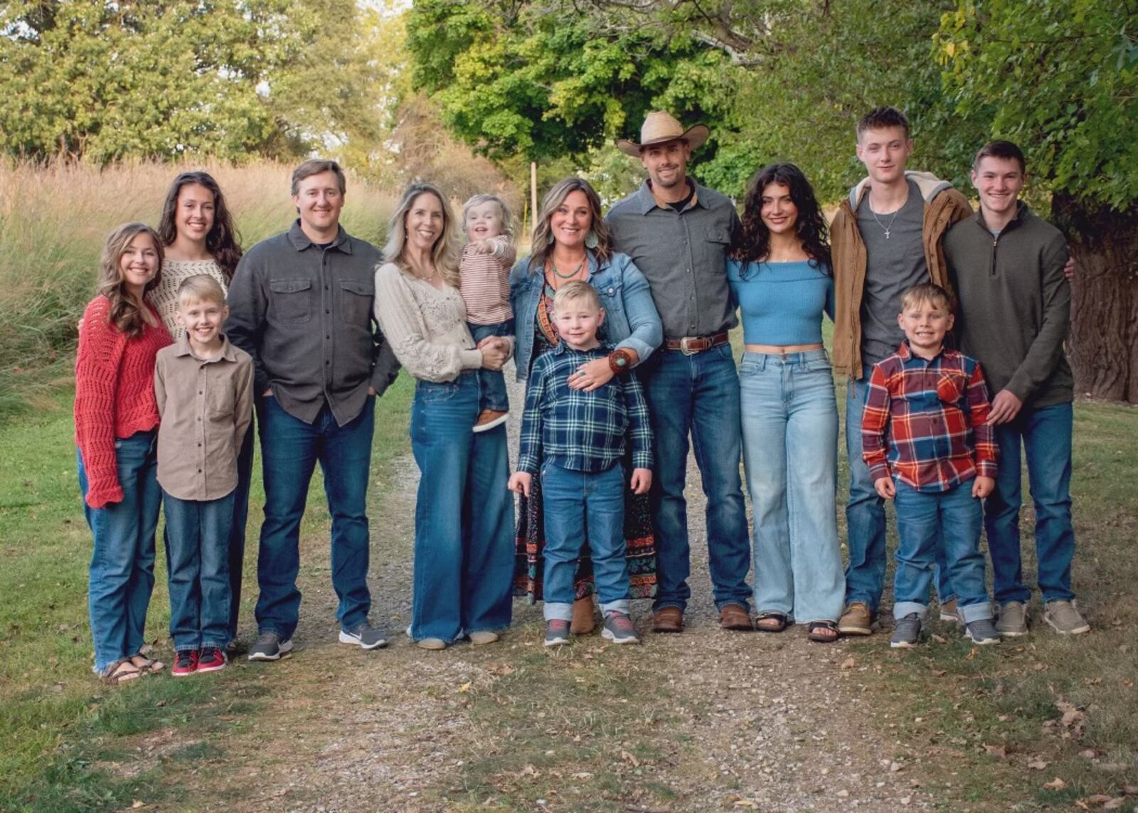 Megan Neer (center) will donate a kidney to young John Cosby (pointing) on Oct. 1, 2024 in a transplant at Nationwide Children’s Hospital in Columbus. Contributed photo from Brandy Mefford