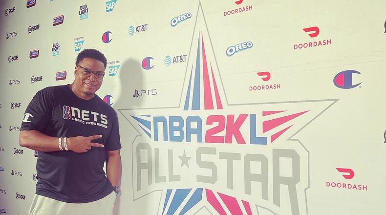 Ivan Curtiss, of Nets GC, poses for a photo at the NBA 2K League All-Star Game in Brooklyn, N.Y., in September 2021.