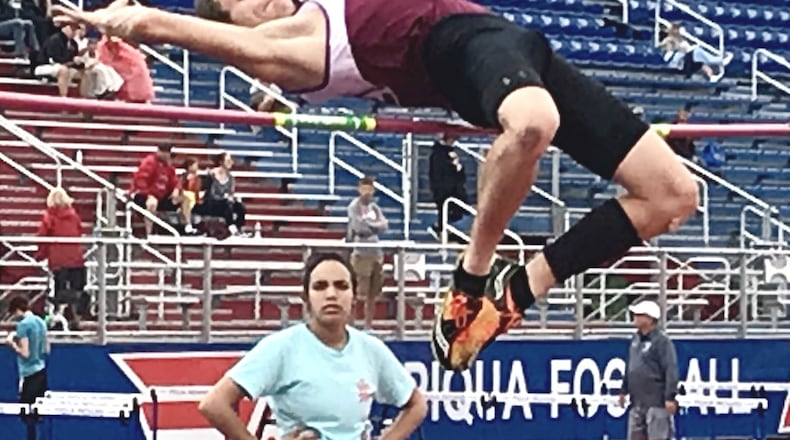 Northeastern junior Max Queen will compete in the high jump at the Division III state track and field championships Friday at Ohio State University. CONTRIBUTED PHOTO