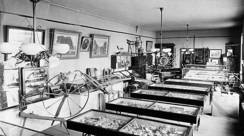 The Clark County Historical Society’s “relic room” shown in 1901. PHOTO COURTESY OF THE CLARK COUNTY HISTORICAL SOCIETY
