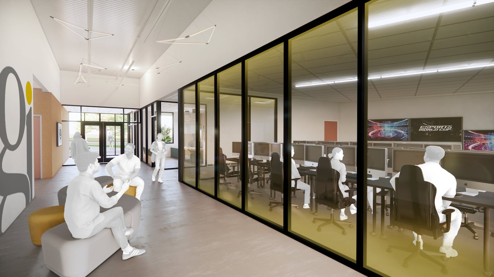 Rendering of phase II of Global Impact STEM Academy's Upper Academy expansion on Clark State College's campus. Contributed