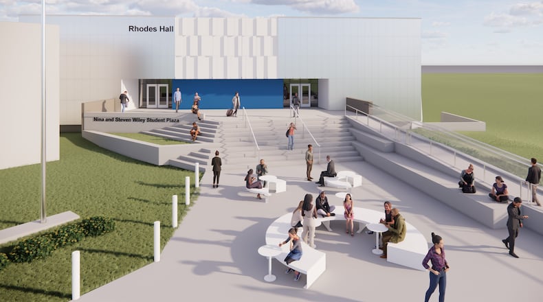 Rendering of Nina and Steve Wiley Student Plaza. Contributed/Clark State College