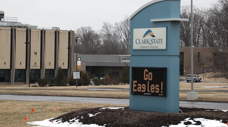 Clark State Community College was selected to participate in a federal work-study experiment. BILL LACKEY/STAFF