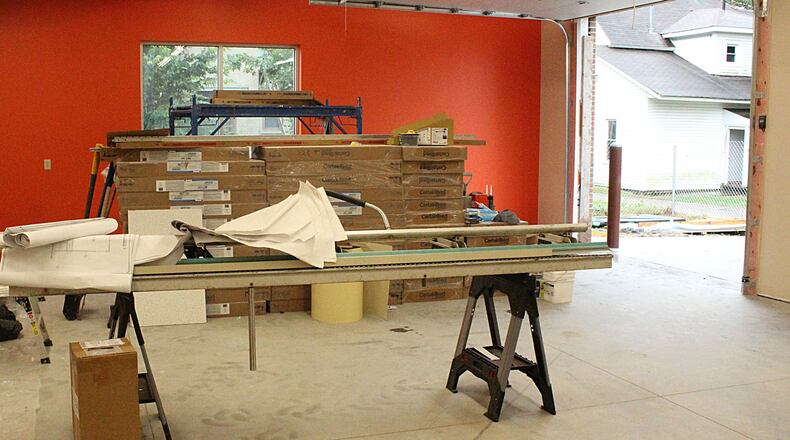 One of the new classrooms under construction as part of a $1 million expansion at Cliff Park High School in Springfield. JEFF GUERINI/STAFF