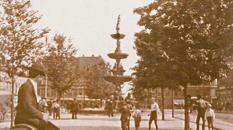 This photo from around 1900 shows people enjoying a beautiful day around the Esplanade. PHOTO COURTESY OF THE CLARK COUNTY HISTORICAL SOCIETY