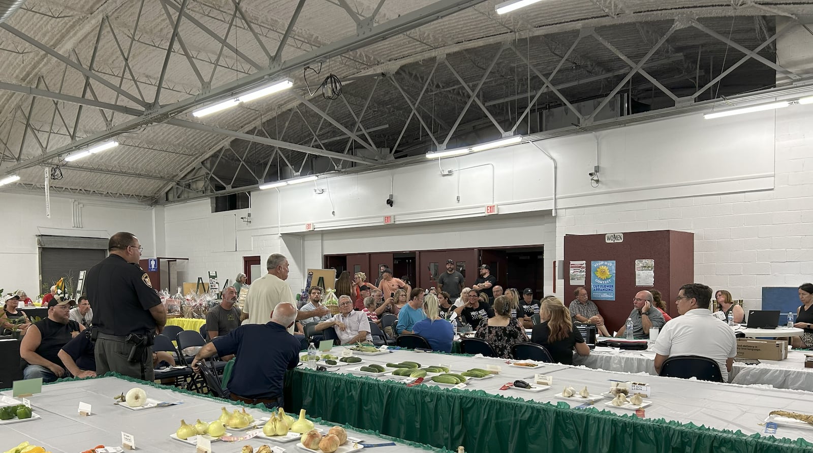 Many community members attended Clark County Commissioners’ first public hearing on if they should put a levy on an upcoming ballot to increase the county sales tax by 0.5% for 20 years for the construction and operation of a new detention facility. Brooke Spurlock/Staff