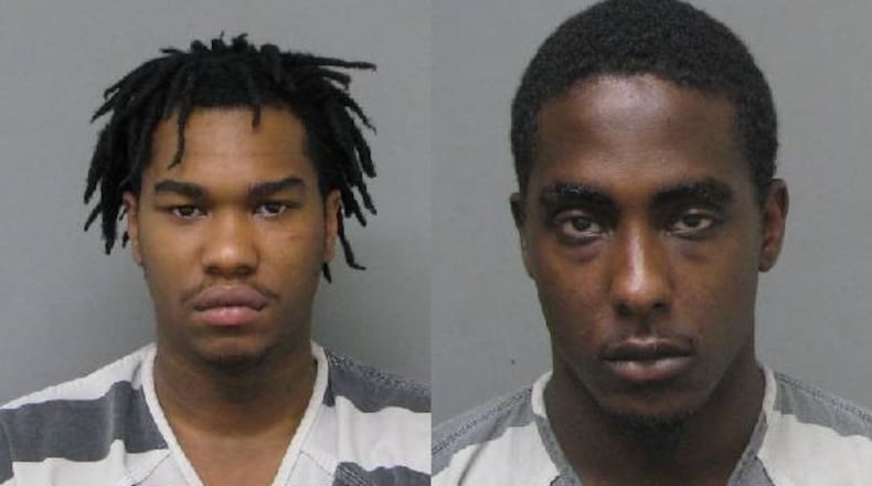 Elijah Cuffie (left) and Davon Hunt are wanted and under indictment, the Springfield Police Division reported.