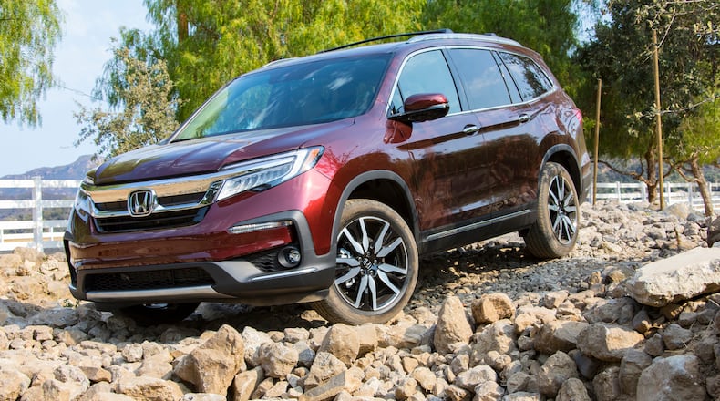 Honda’s 2019 Honda Pilot Elite. U.S. News and World Report named Honda the best sport utility brand for the fourth consecutive year.