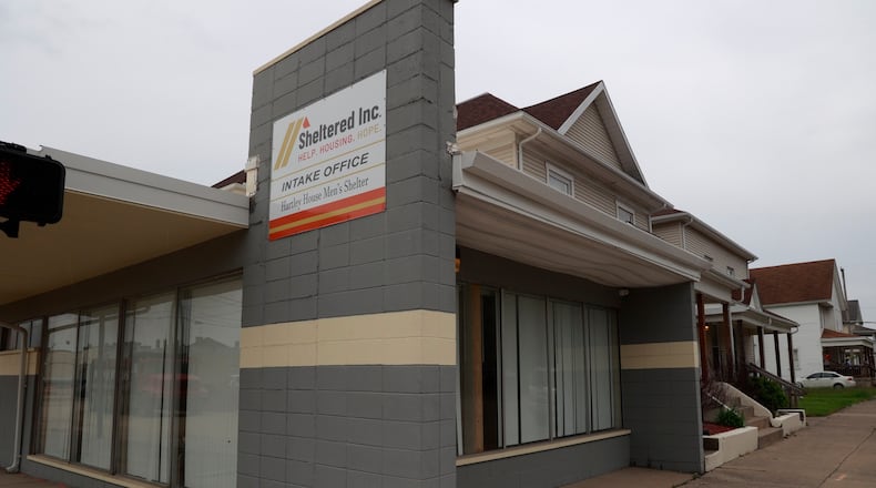 A homeless shelter operated by Sheltered Inc. Monday, May 8, 2023. BILL LACKEY/STAFF