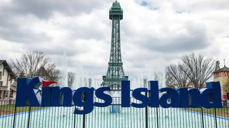 Kings Island closing its Eiffel Tower after this weekend to be repainted for the park's 50th anniversary in 2022. CONTRIBUTED/KINGS ISLAND
