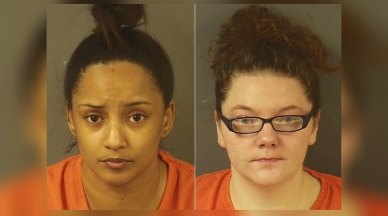 Kortinee Glenn, left, and Brooklyn Wagner