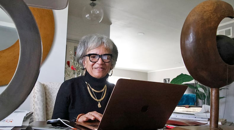 Sheila Henry, the Clark County Municipal Court Clerk, in her home office Thursday, Feb. 1, 2024. BILL LACKEY/STAFF