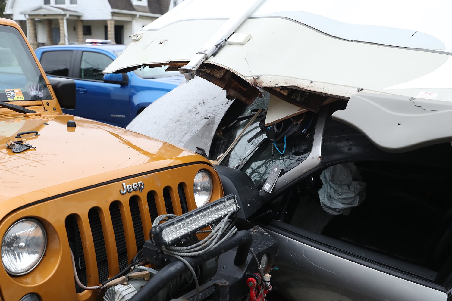 PHOTOS: Porsche Crashes Through Camper