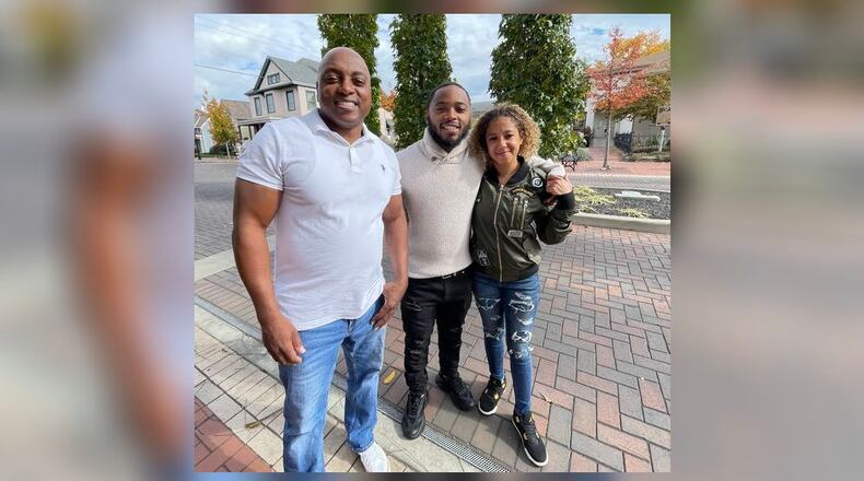 Jeff Neal, Jeremiah Huguely and Brianna Nolan, are seeking investors and land to construct a large outdoor airsoft arena in Butler County. MICHAEL D. PITMAN/STAFF