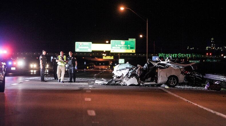 A Wright State University student was killed in a head-on wrong-way collision on Interstate 675 North near the North Fairfield Road exit June 21, 2019. The other driver, Ronald Myer of Centerville, is facing vehicular homicide and OVI charges. JIM NOELKER/STAFF