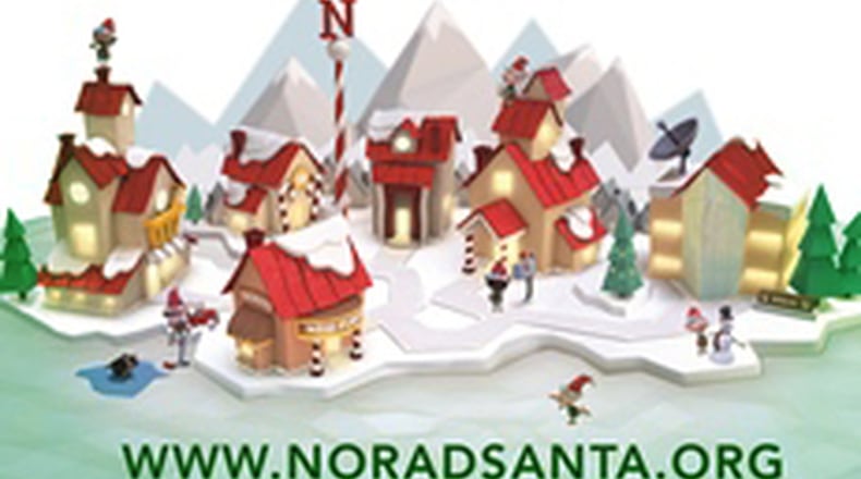 NORAD will track Santa’s path across the world beginning Christmas Eve, Dec. 24. CONTRIBUTED