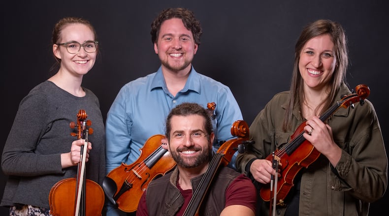 The Gibbons String Quartet will be one of four acts that will perform at the Springfield Symphony Orchestra's annual Lunch on the Lawn admission-free concert series on Fridays starting July 25 on the lawn of the Springfield Museum of Art. CONTRIBUTED