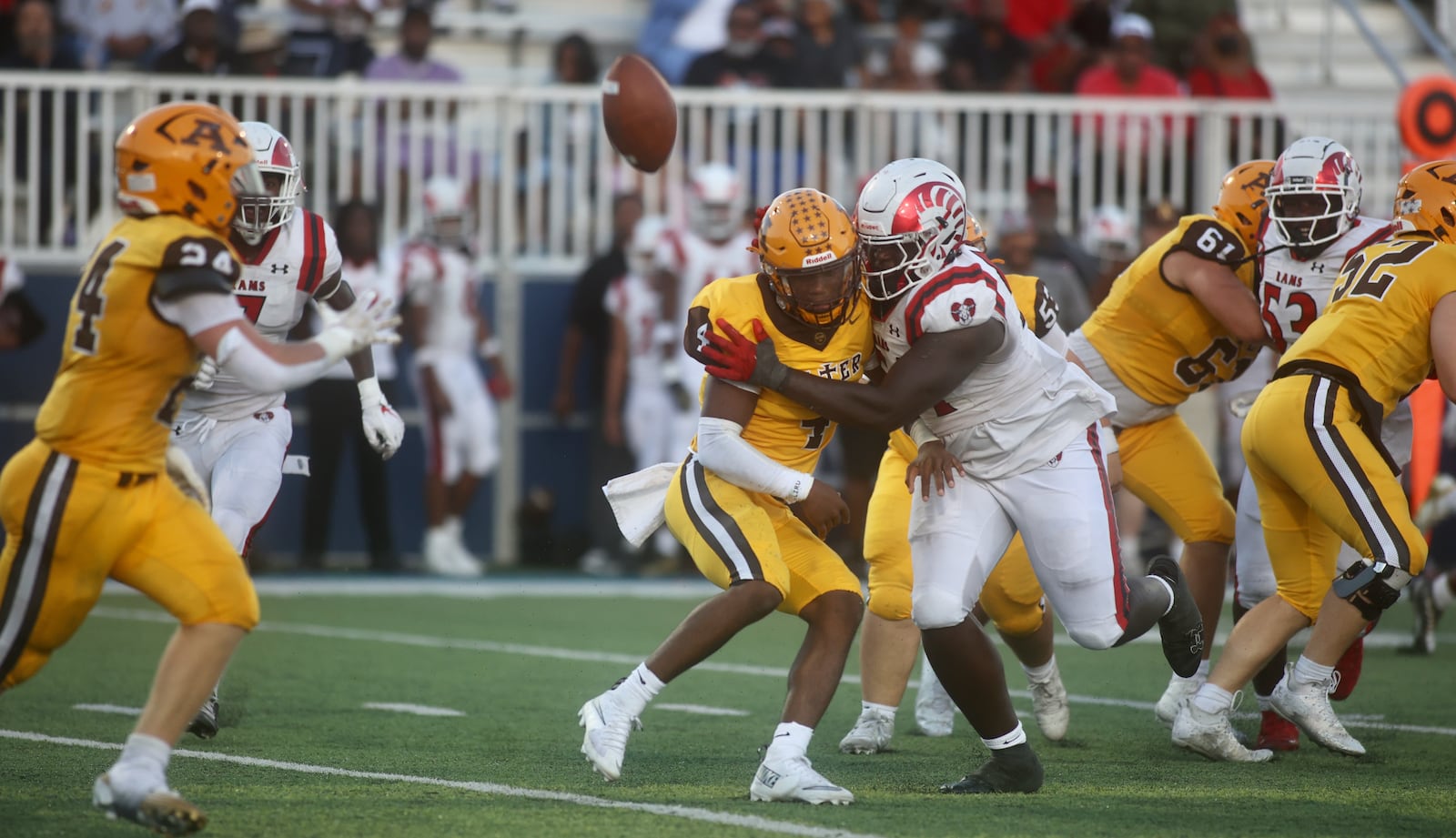 Trotwood-Madison against Alter on Friday, Sept. 12, 2025, at Roush Stadium in Kettering. David Jablonski/Staff