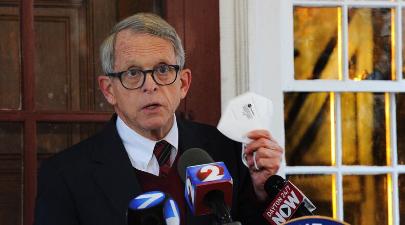 Ohio Governor Mike DeWine. MARSHALL GORBY\STAFF