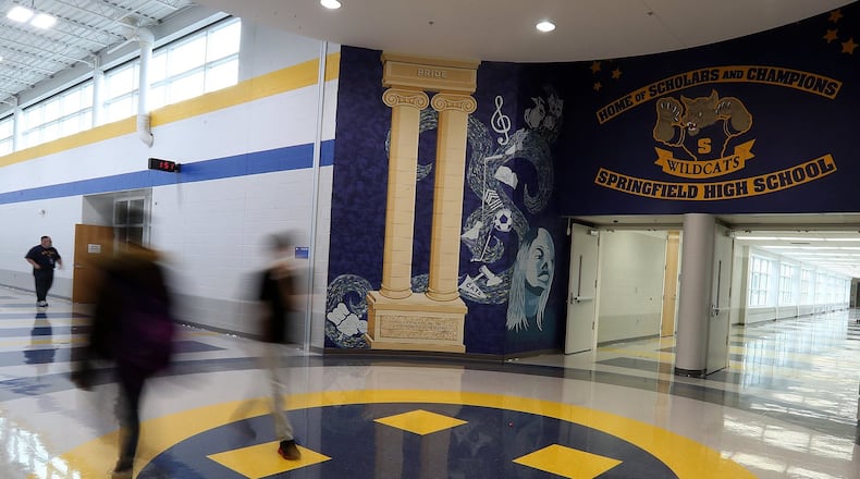 Springfield City School District Superintendent Bob Hill said this week, they were already working on plans should the district need to close as a precaution to the COVID-19, coronavirus outbreak. BILL LACKEY/STAFF