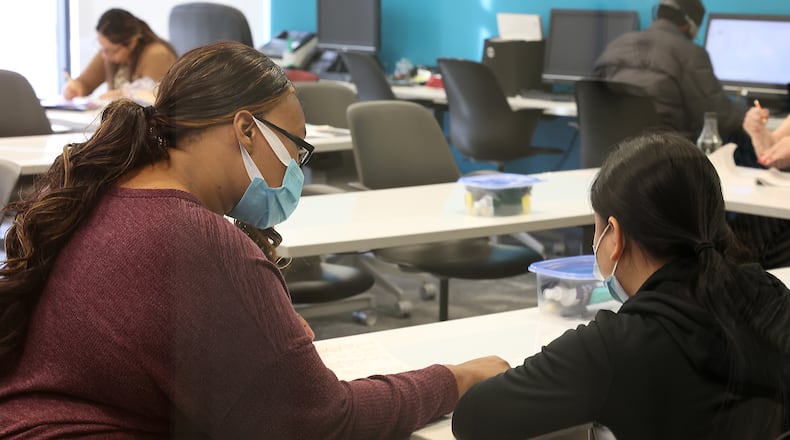 Clark State College has been selected by Amazon for their Career Choice Ohio Program to offer fully-funded college tuition to hourly employees. BILL LACKEY/STAFF