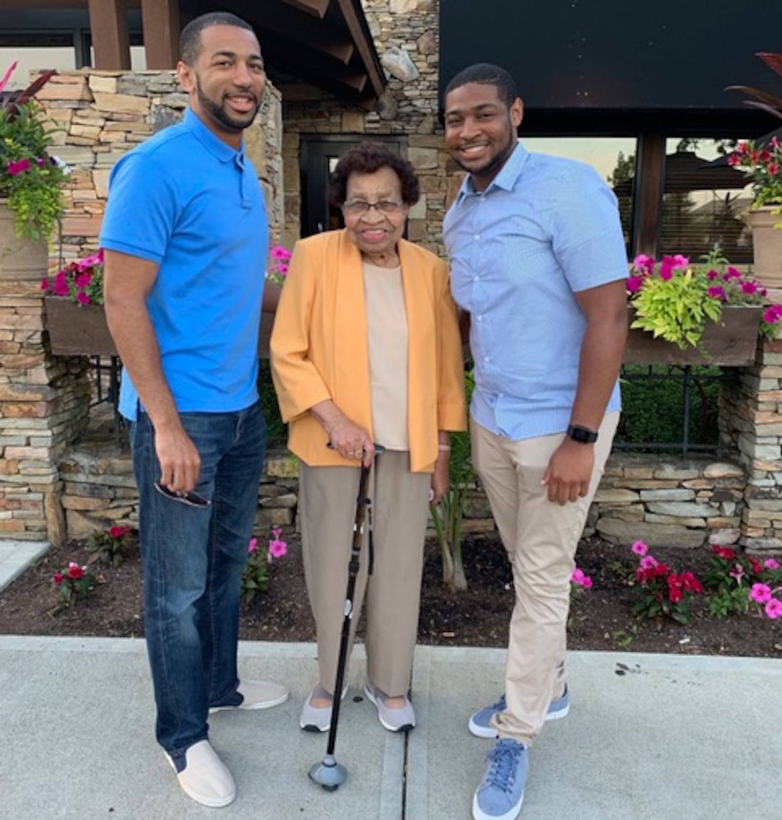 Alice Marshall with her grandsons, Kendall Marshall and Kameron Marshall. PHOTO CONTRIBUTED BY FAMILY.