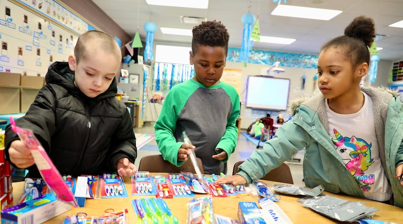 Lincoln Elementary School students collected thousands of dental items to donate to Springfield's homeless community. Contributed/Springfield City School District