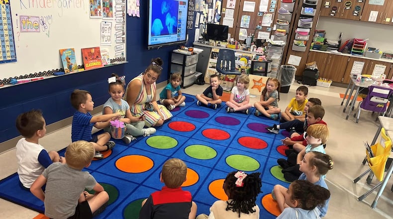 Students in class in the Clark-Shawnee Local School District. Contributed