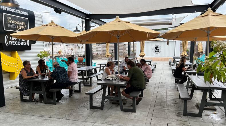 The Syndicate in Bellefontaine is a great place to sit outside and enjoy the fresh air while enjoying something new.