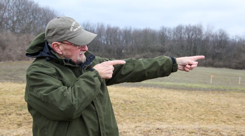Larry Denny owns Springlake Horse Farm. The ATEX Express Pipeline will cut through the farm.