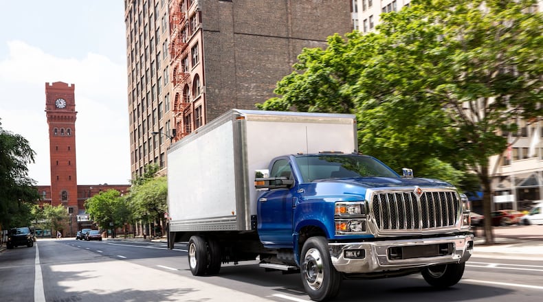 Navistar’s International CV series is part of a partnership with GM. The truck is assembled at Navistar’s Springfield manufacturing facility./Submitted