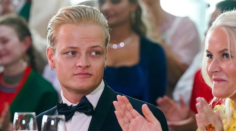 FILE - Norway's Marius Borg Hoiby and Crown Princess Mette-Marit in Oslo, June 16, 2022. (Lise Aserud/NTB via AP, File)