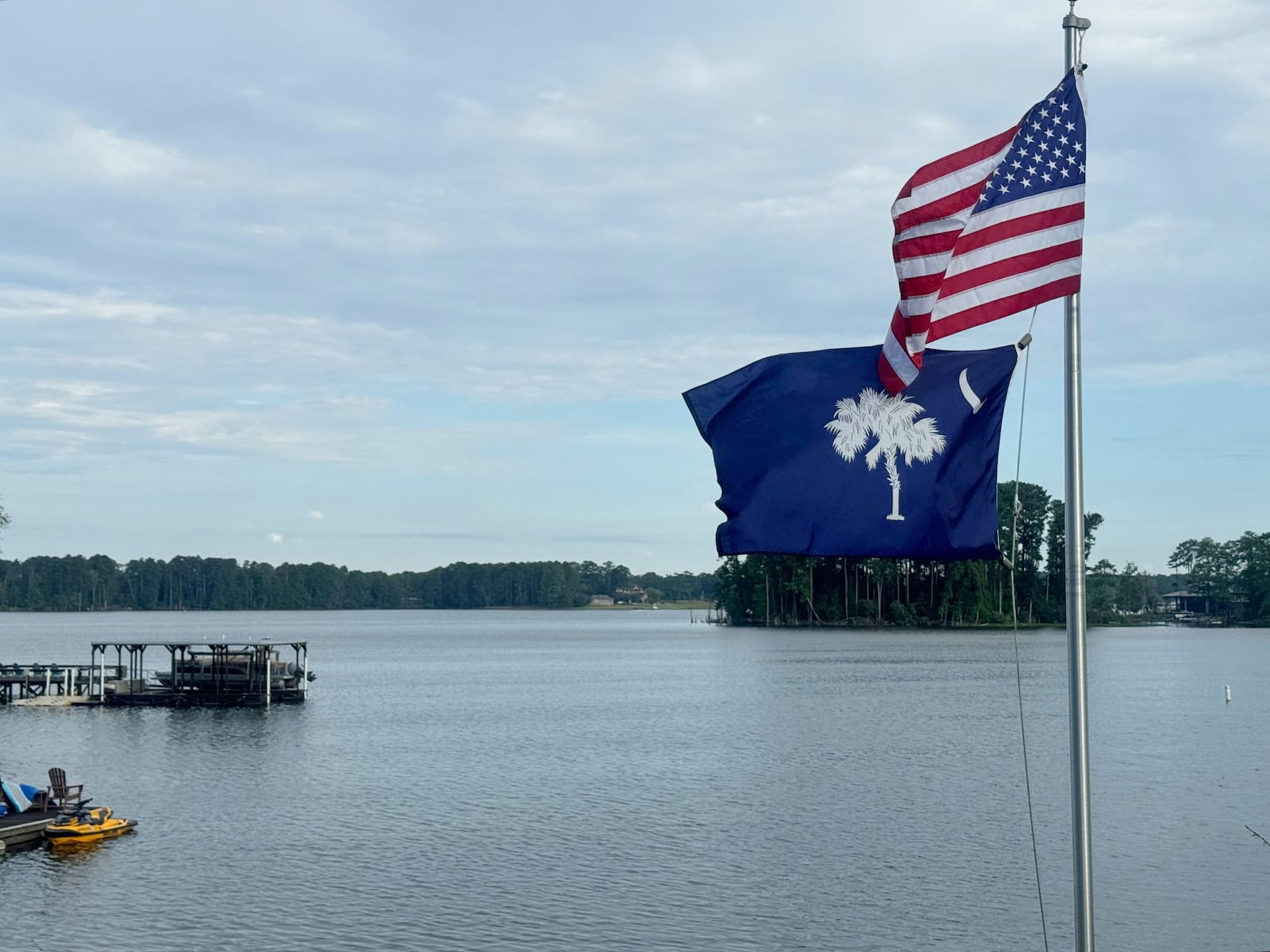 Lake Murray in South Carolina is seen in this photo on July 29, 2025, in Chapin, S.C. (AP Photo/Meg Kinnard)