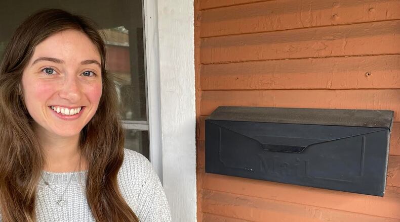 Dayton resident Emily Laidler said she mailed her August absentee ballot but it was not received by the board of elections. / PARKER PERRY STAFF