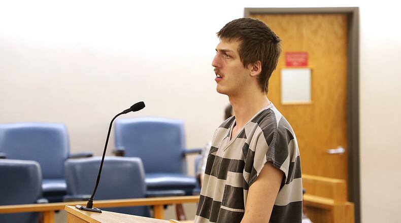 Dallas McCormick is arraigned in Clark County Municipal Court Tuesday. BILL LACKEY/STAFF